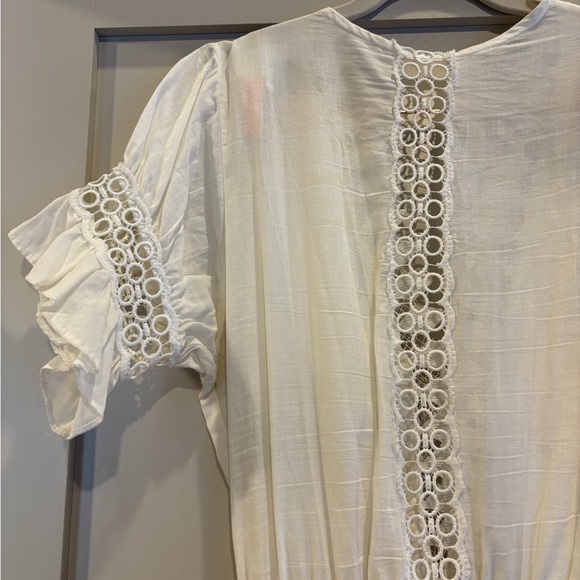 Peixoto White Eyelet Lace Mini Dress - Picture 2 of 5